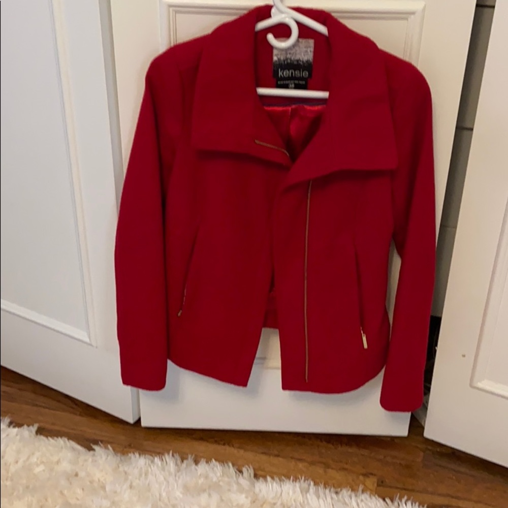 Red winter/moto jacket, worn only handful of times